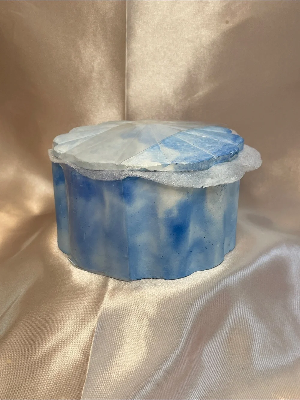 TARGET Blue Marble Ceramic Decorative Container - NWT